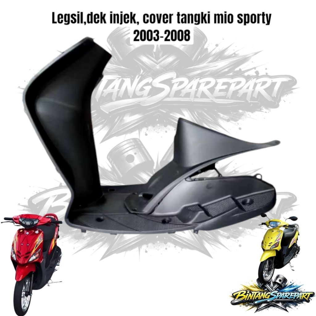 Cover body kasar mio sporty, Leksil, Cover mesin/tangki, Dek injekan motor Mio sporty tahun 2003-200