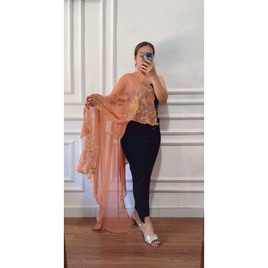 SALE KAIN KEBAYA SUTRA CREPE BORDIR NEW