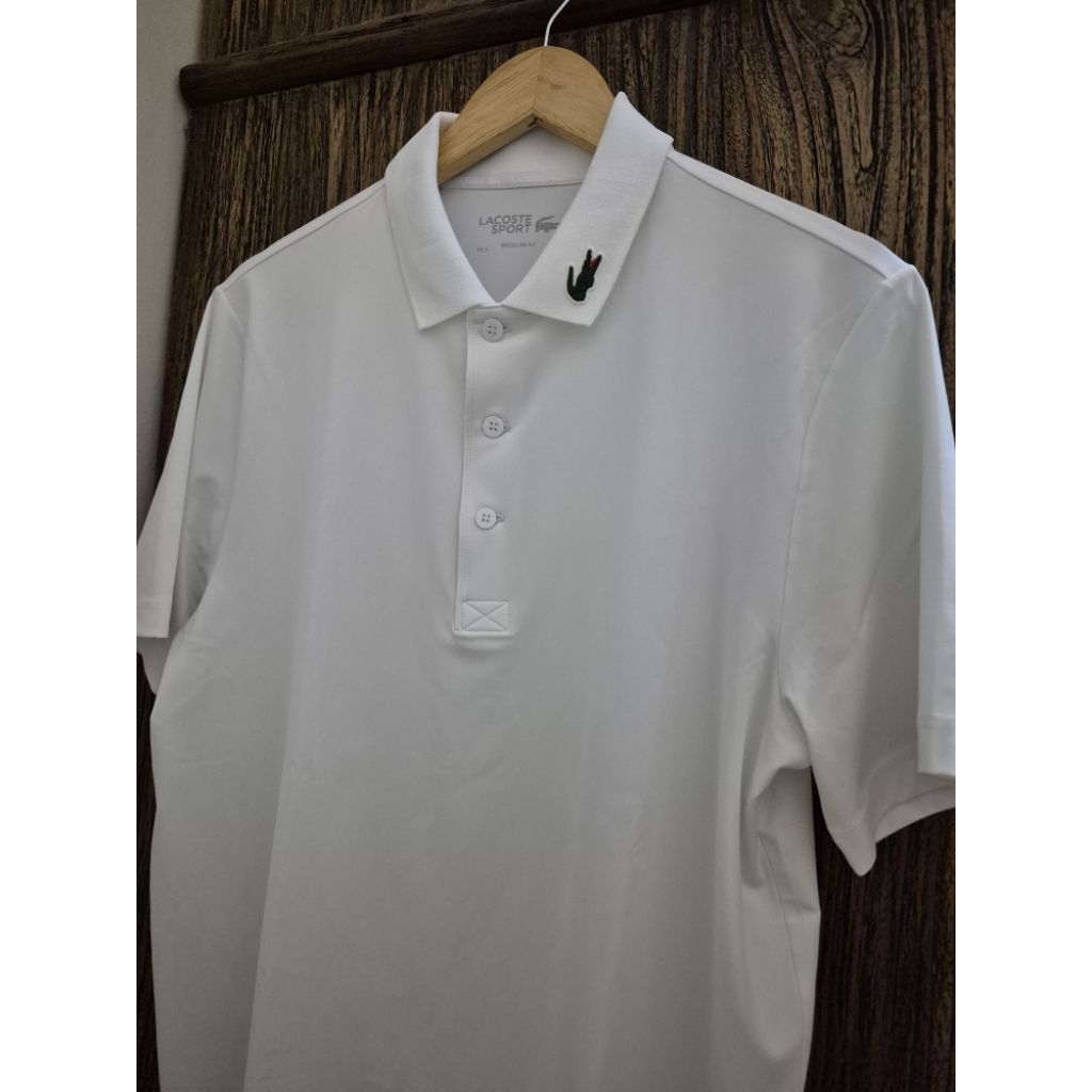 (PRELOVED) LACOSTE SPORT REGULAR FIT POLO SHIRT PUTIH