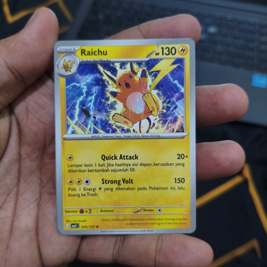 raichu ledakan peniada - tcg pokemon / kartu pokemon