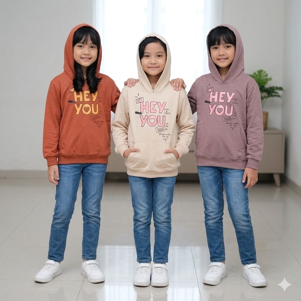 Jaket Anak Hoodie Aero Girls Original (Coret Lebel)