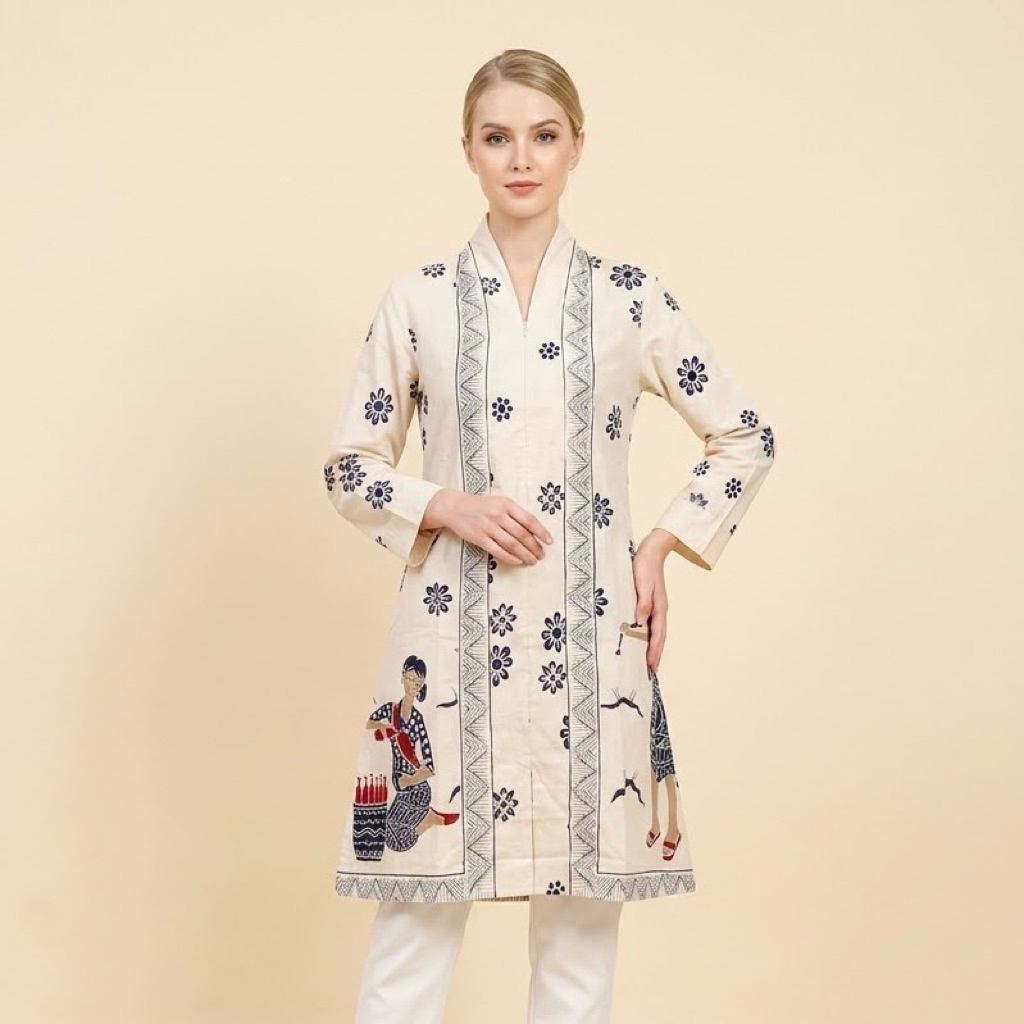 Shanaya Batik Tunik Kartini Nurlela Encim Batik Kerja