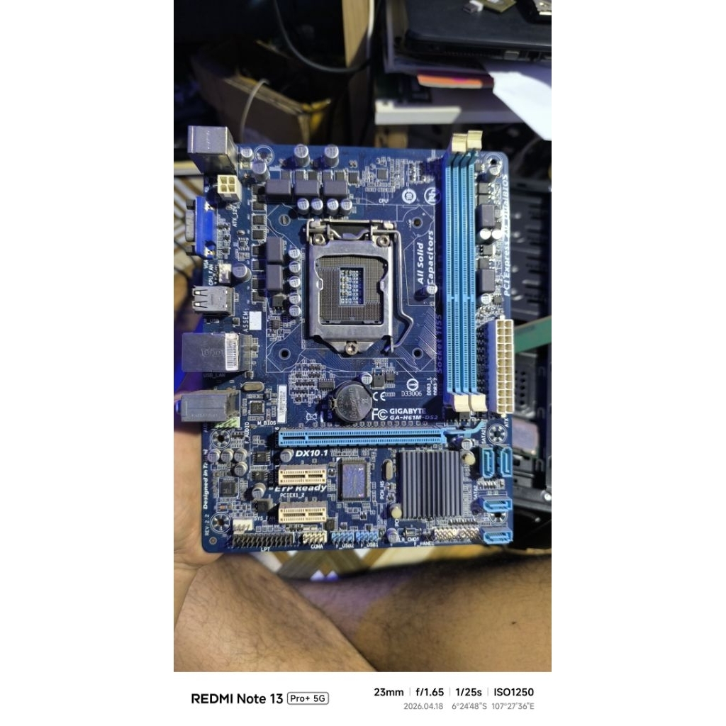 Motherboard Gigabyte H61 Bekas