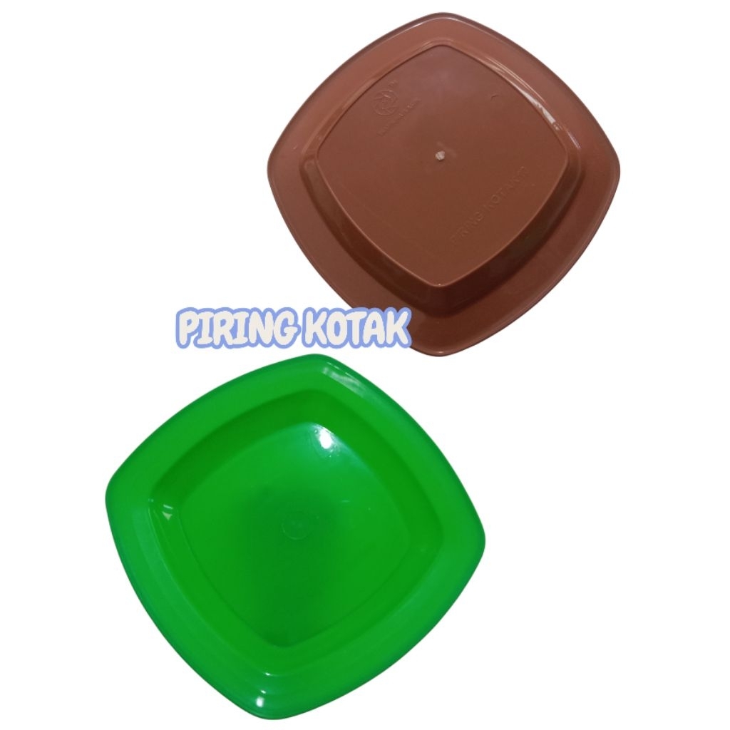 PIRING KOTAK PLASTIK / PIRING MAKAN PLASTIK / KOTAK WARNA PIRING MAKAN