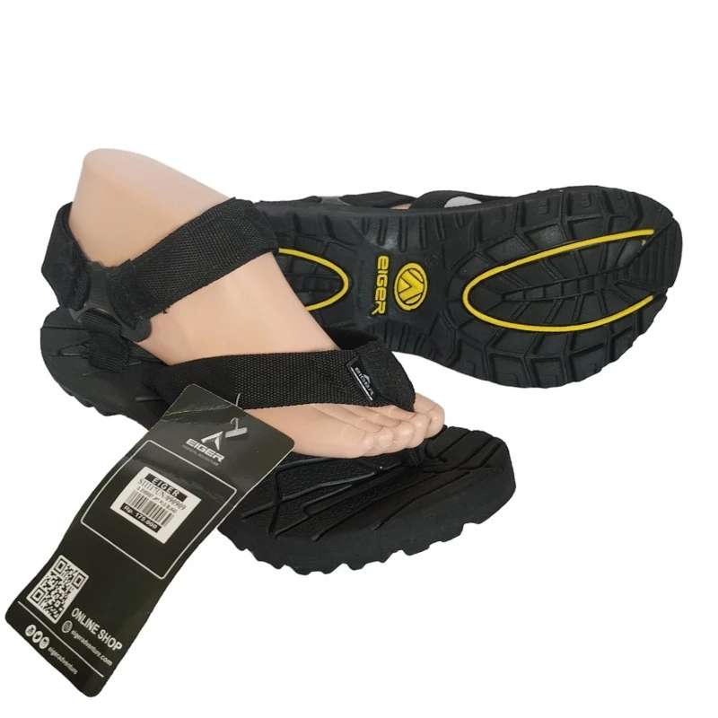SANDAL GUNUNG E I G E R ORIGINAL 100% - Sandal Gunung Pria Wanita Model Japit Tali Bangkol Outdoor H