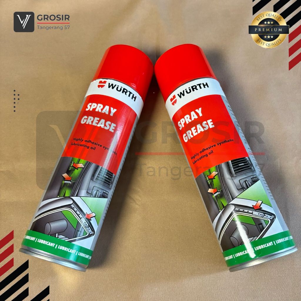 WURTH Spray Grease Pelumas Sintetis Gemuk Pembersih Engsel Pintu Baut Penghilang Karat Kunci Semprot