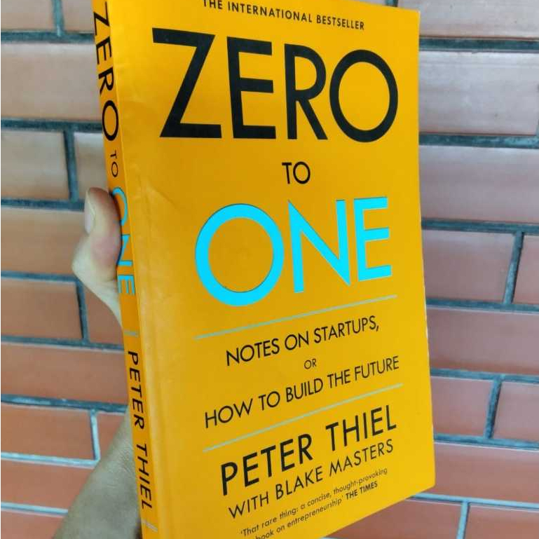 Peter Thiel Blake Masters Zero to One Buku Non Fiction Bisnis Bahasa Inggris Preloved