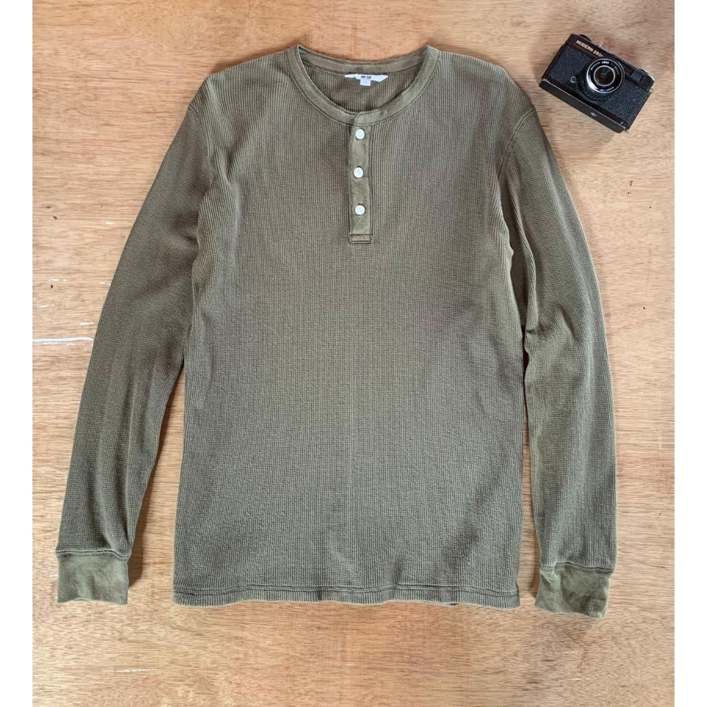 longsleeve waffle uniqlo
