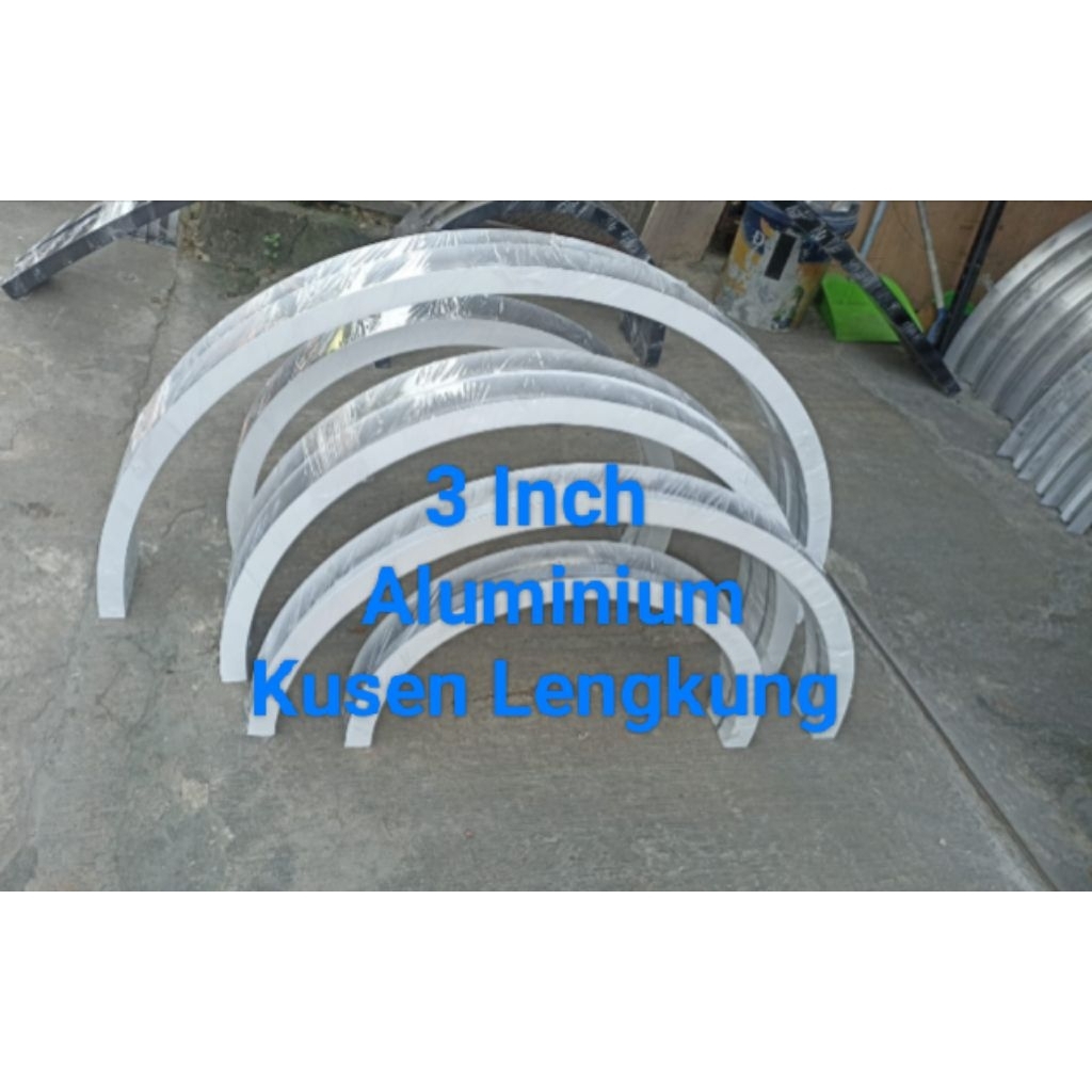 kusen lengkung aluminium