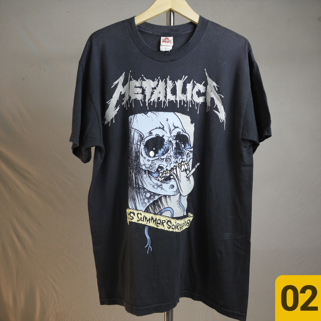 kaos band original iron maiden metallica