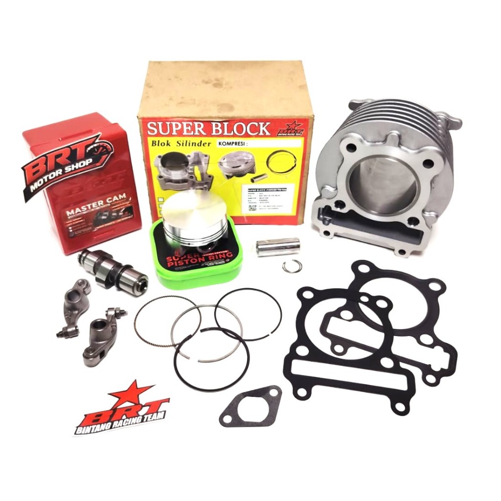 BLOK SET CAST IRON & MASTER CAM BRT MIO SPORTY MIO SMILE MIO NEW MIO SOUL MIO OLD KARBU 58MM BLOK SE