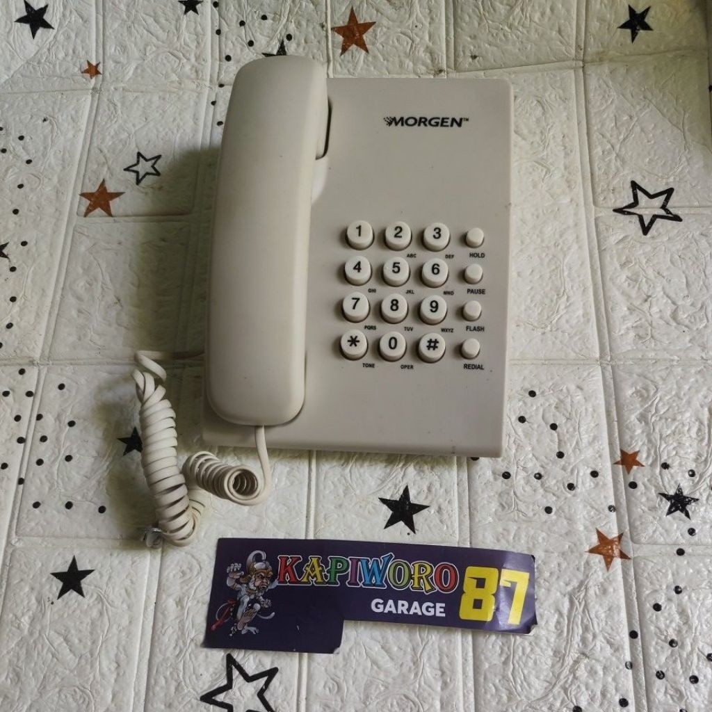 telepon kabel vintage merk Morgen model no: MG505T