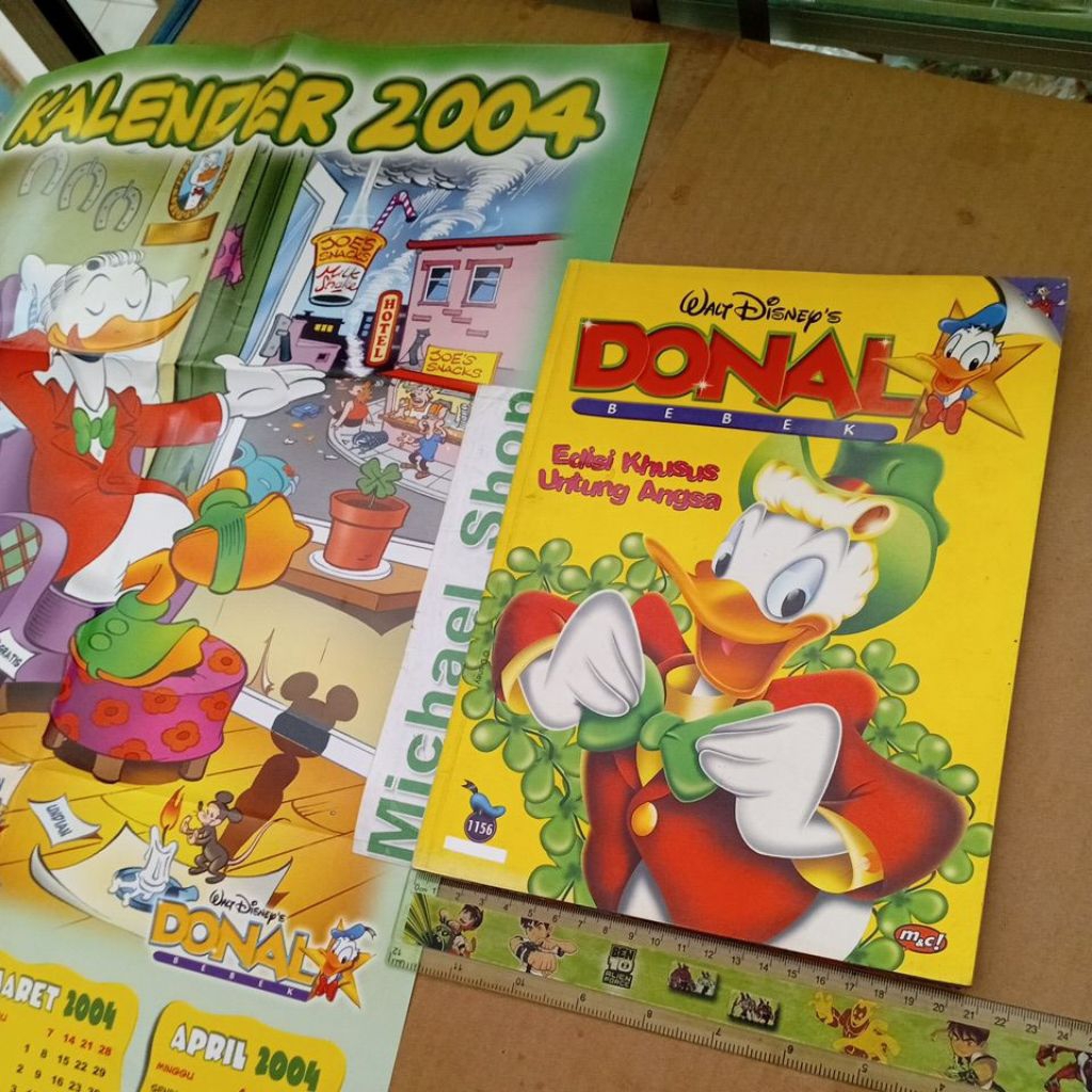 Buku Majalah Komik Walt Disney's Donal Bebek edisi Khusus Untung Angsa 1156 lengkap bonus kalender t