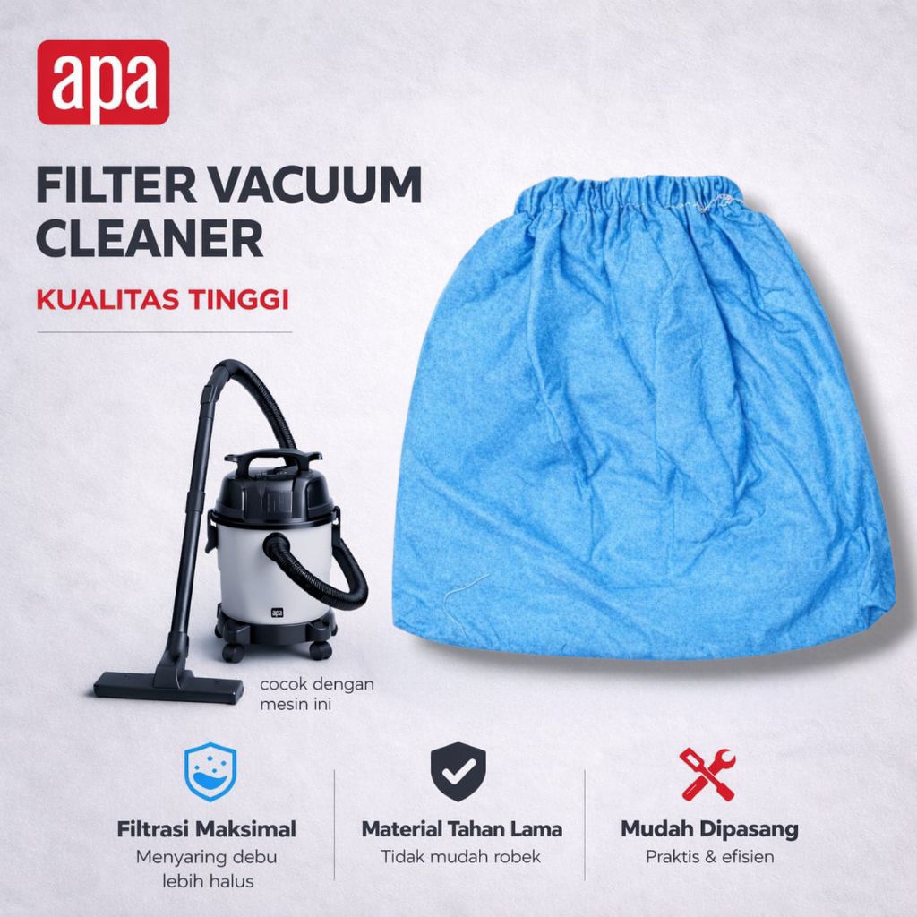 Filter Vacuum Wet & Dry APA . Filter Vacuum apa , filter Vacuum cleaner , Kantong debu vacuum , kant