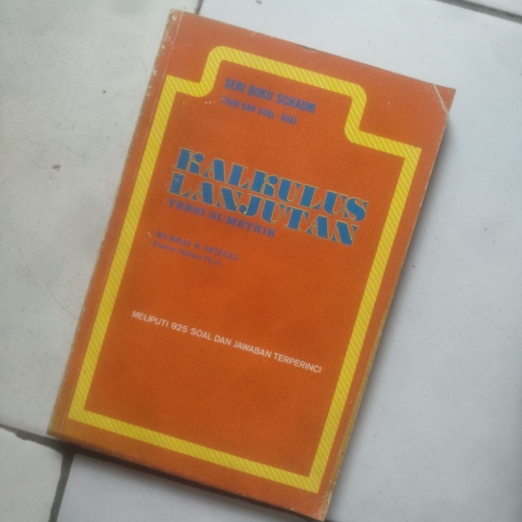 ( ORIGINAL ) SERI BUKU SCHAUM KALKULUS LANJUTAN - MURRAY R. SPIEGEL