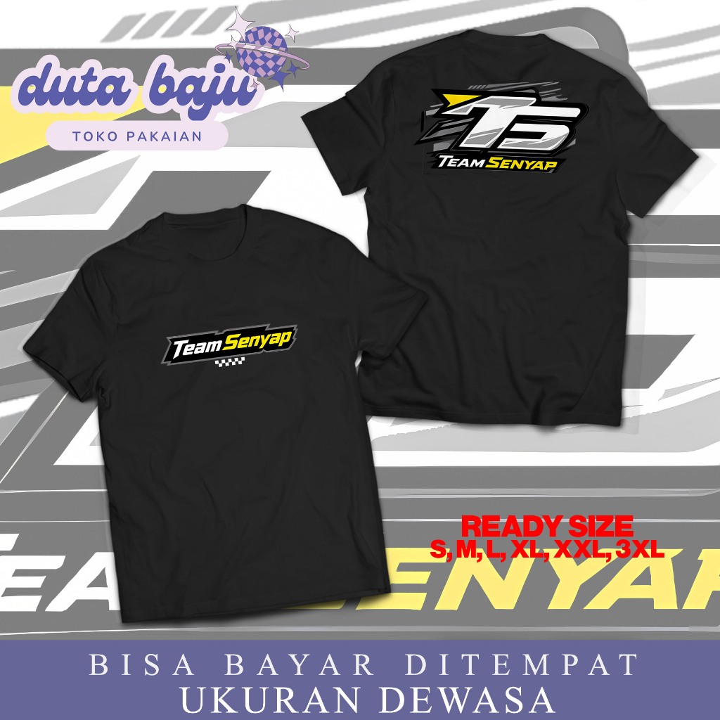 KAOS TS TEAM SENYAP /KAOS TERBARU TEAM SENYAP /KAOS COMBED 24s ADEM