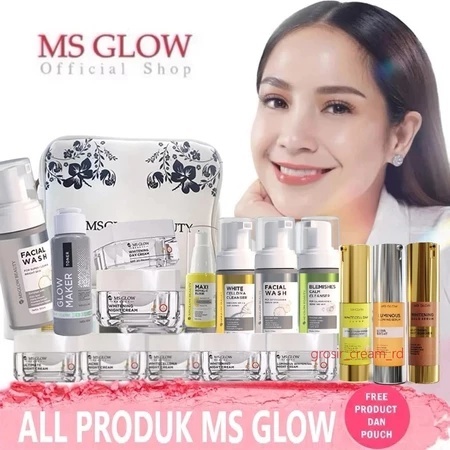 PAKET WAJAH MS GLOW ( DAY CREAM / BB CREAM ) paket ms glow whitening / acne / luminous / ultimate, n