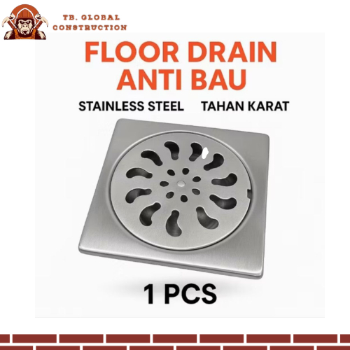 Saringan Got Kamar Mandi Stainless Saluran Pembuangan Air Kamar Mandi
