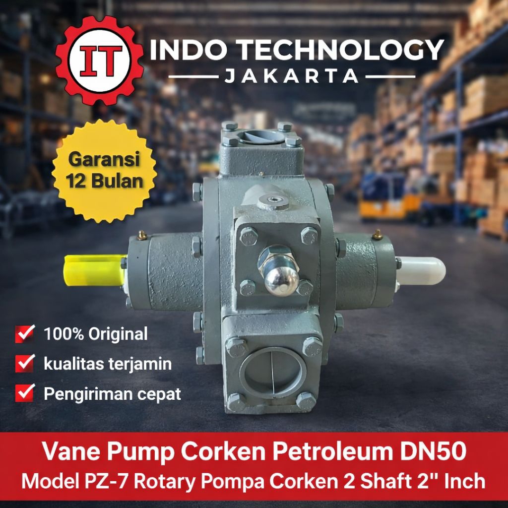Vane Pump Corken Petroleum DN50 Model PZ-7 Rotary Pompa Corken 2 Shaft 2”Inch