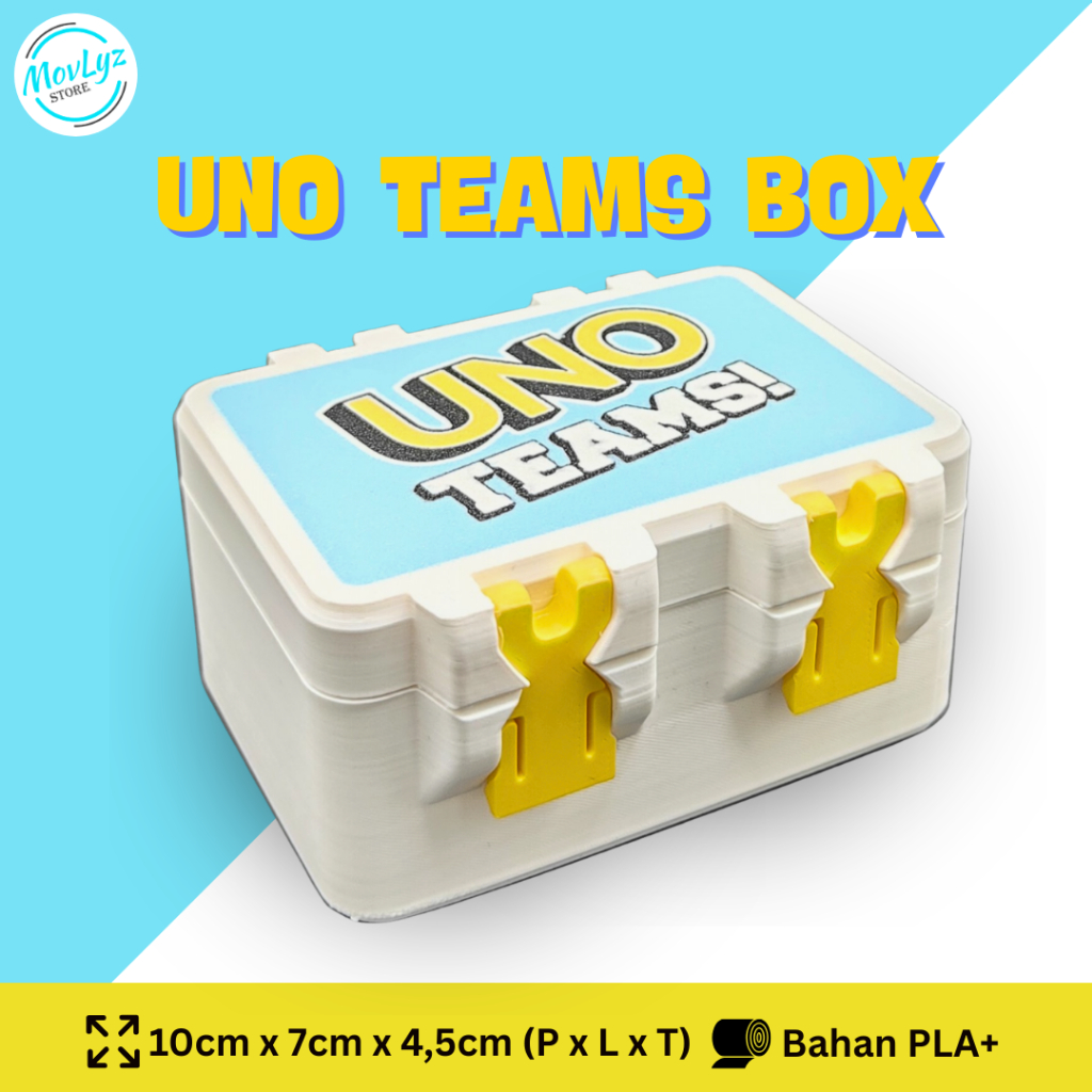 UNO Card Box Teams – Kotak Penyimpanan Kartu UNO