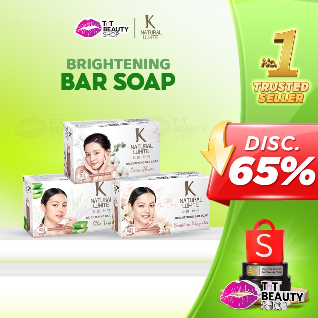 K Natural White Bar Soap 85gr - Sabun Mandi Batang - TnT Beauty Shop