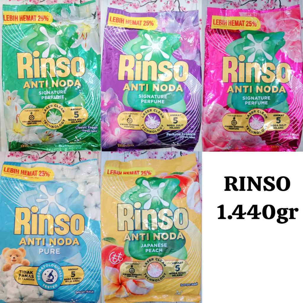 1 dus RINSO BUBUK 1.440GR  ( 1 DUS ISI 6 )