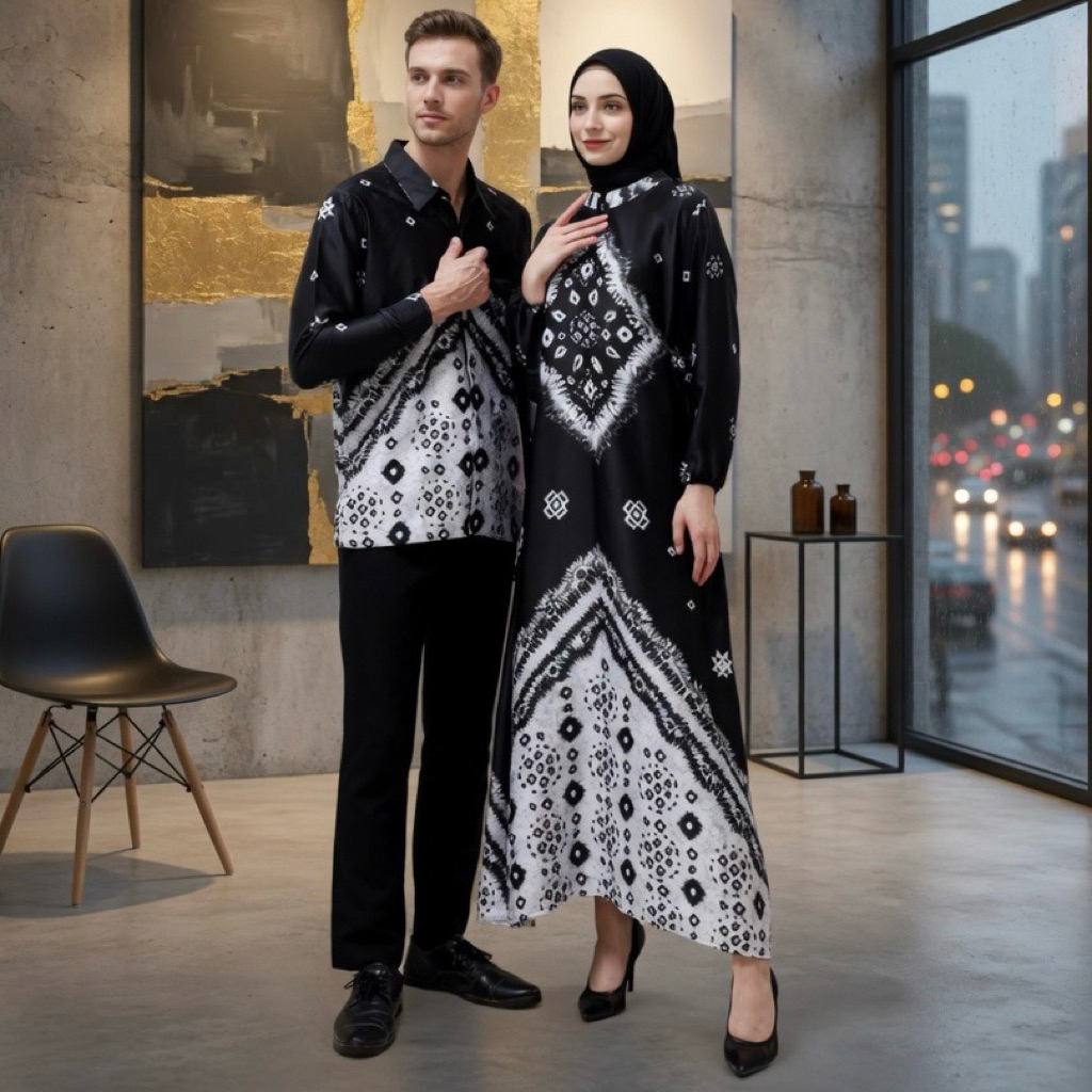 GAMIS JUMPUTAN DRESS BATIK NURA VINTAGE TALI PRINTING PALEMBANG