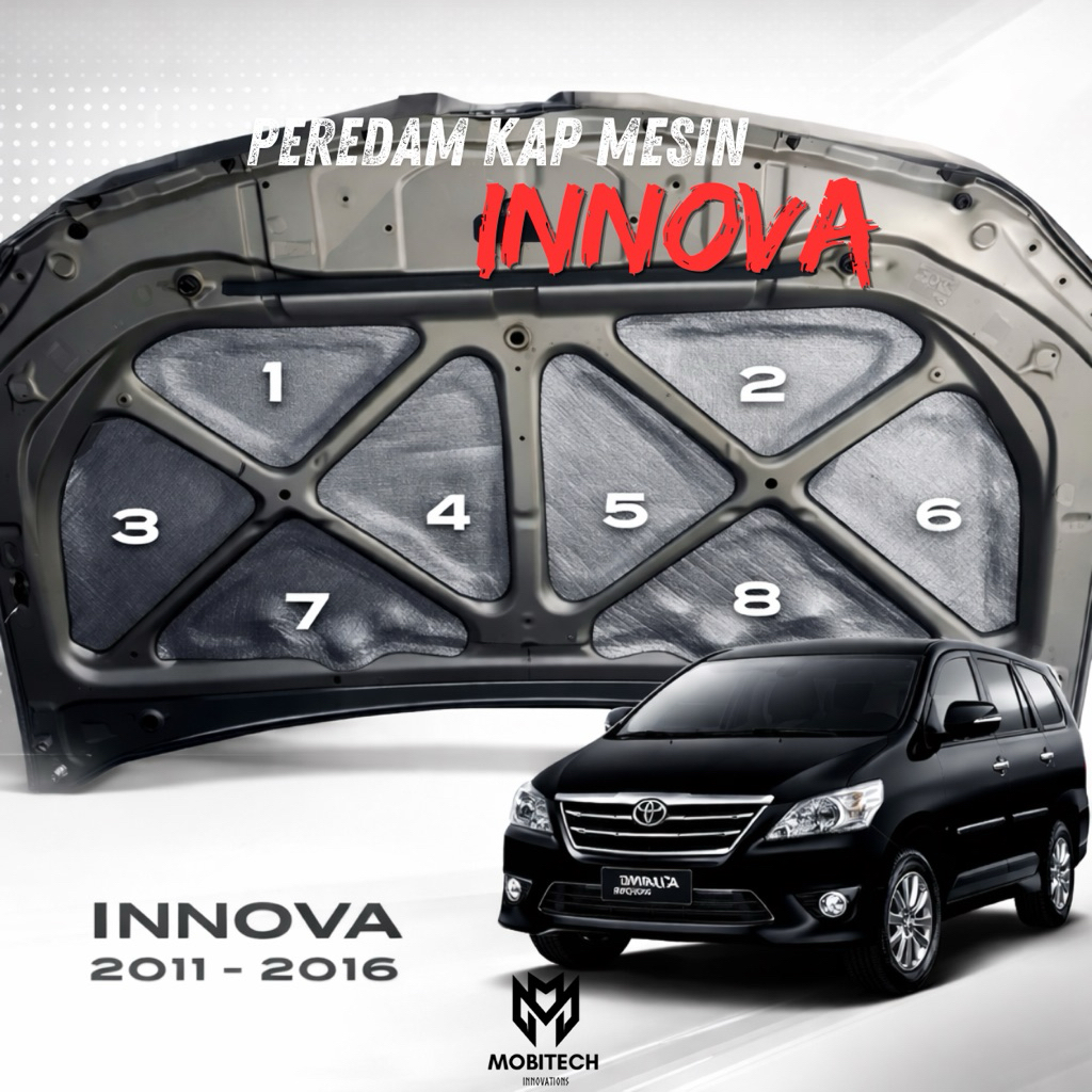 Peredam panas kap mesin innova 2011-2016