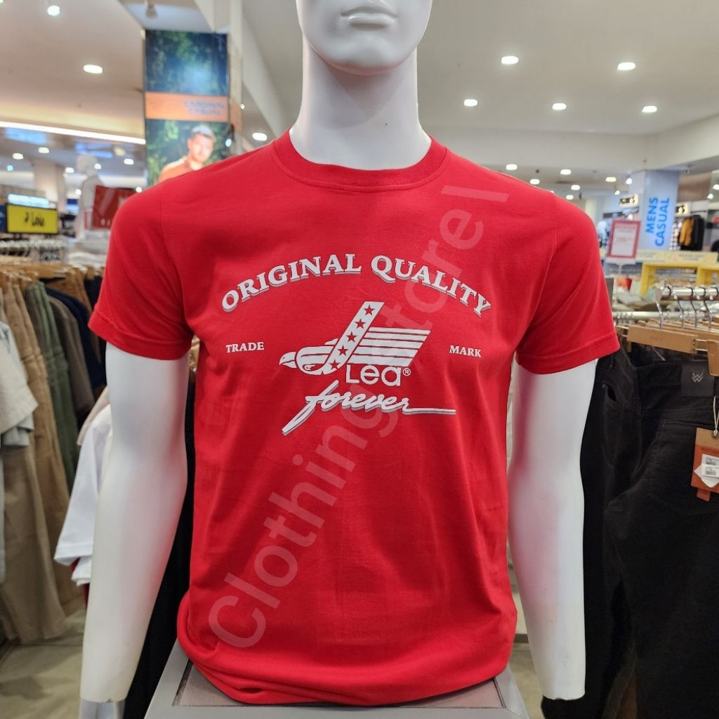 LEA ORIGINAL kaos pria lengan pendek merah 231.02.HO.21