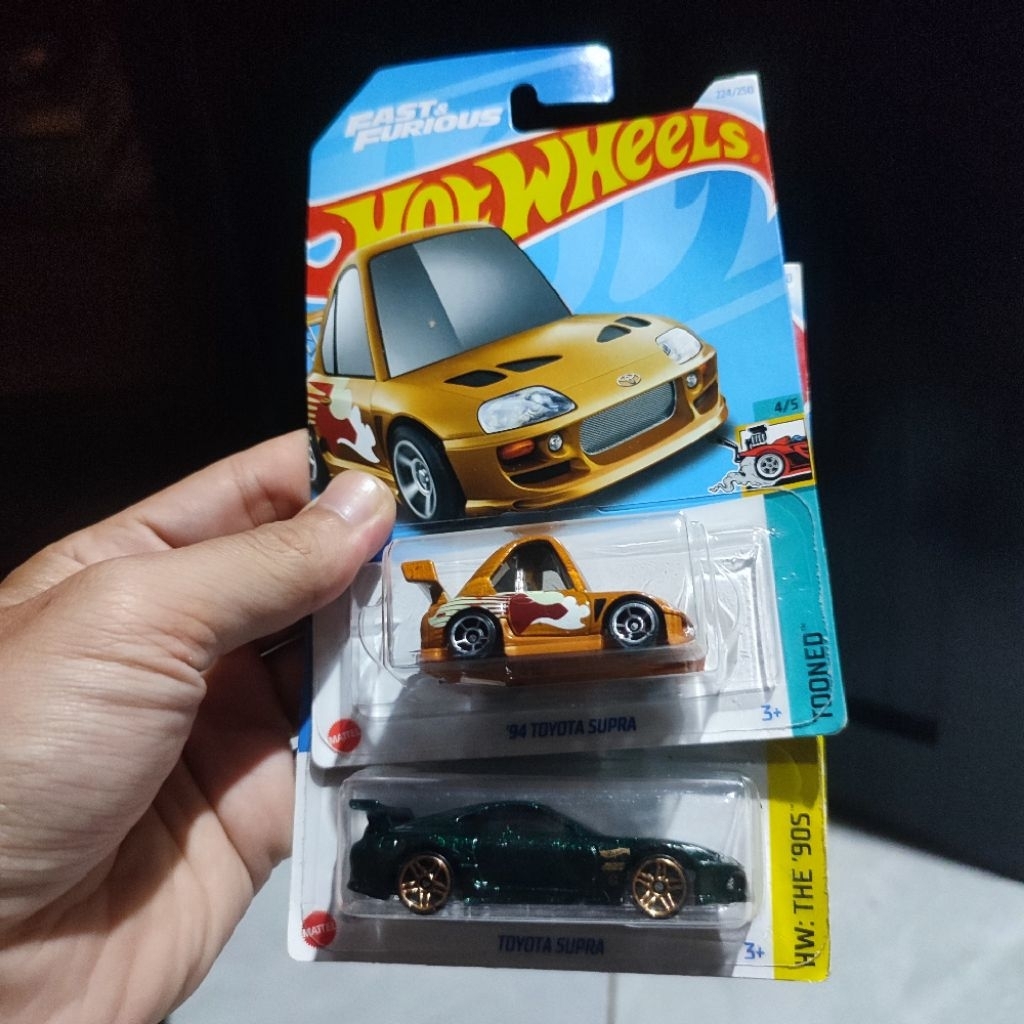 Hotwheels Supra Tooned Supra Hijau