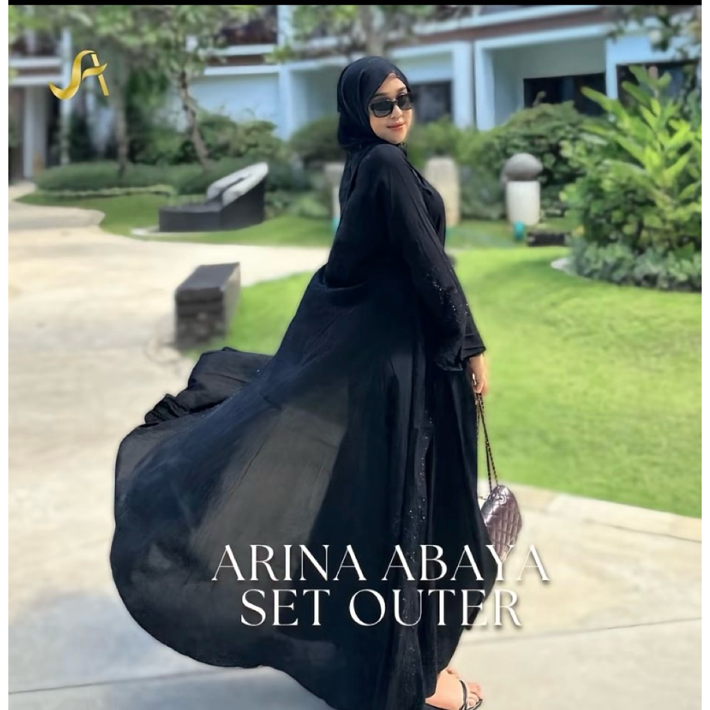 Jual rugi abaya arina set outher ori by ameera gallery