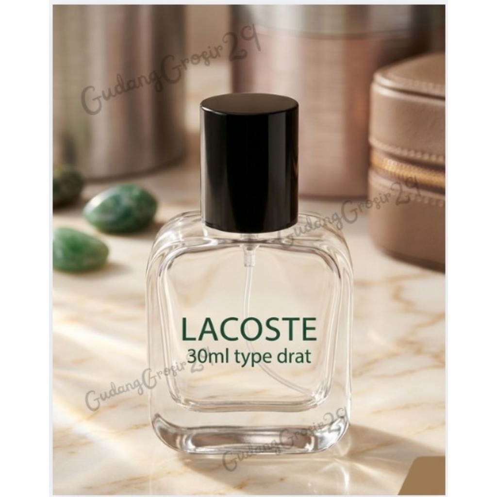 Botol Parfum Kosong Lacoste 30ml Type Drat/Putar/Bottle Parfume