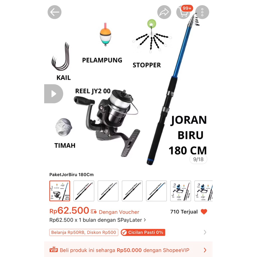 1 SET JORAN PANCING BARU BEKAS ENDORSE