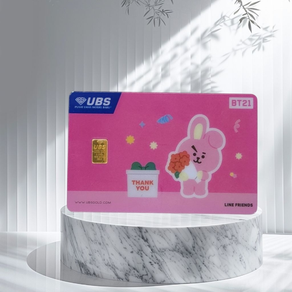 Logam Mulia UBS 0.25 Gram Series BT21 Thank You