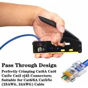 ZOERAX Alat Crimping RJ45 Pass Through Cutter for CAT6 CAT5 CAT5E - 6088