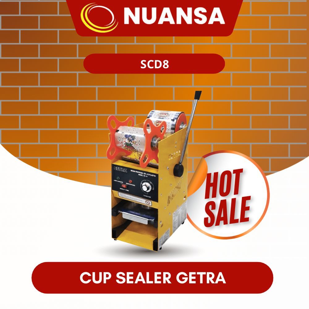 Getra Cup Sealer SC-D8 Penyegel Cup/Gelas Getra SC-D8, Garansi Resmi