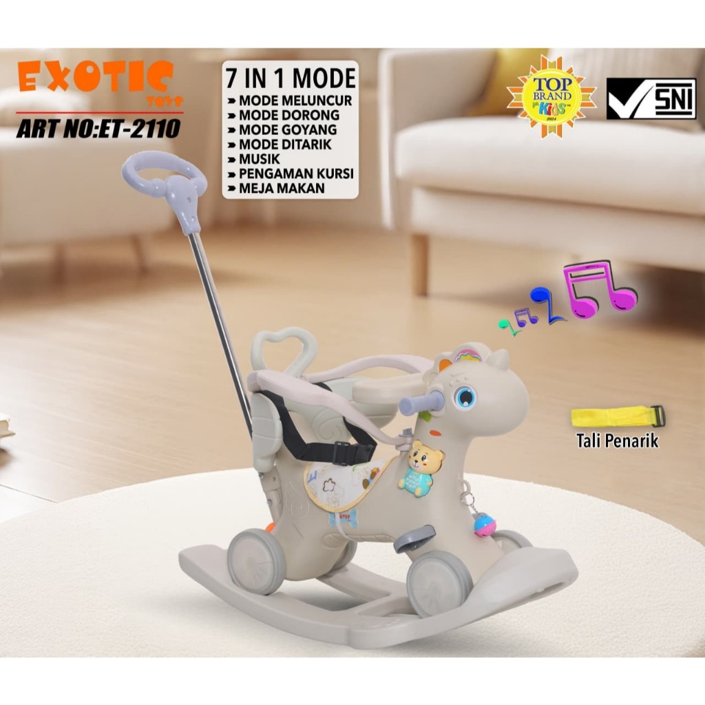 SPEEDS Mainan Anak Kuda Kudaan Mainan Kuda Rocking Horse Molion M1006 Exotic ET2108 ET2110 ET 2108 2