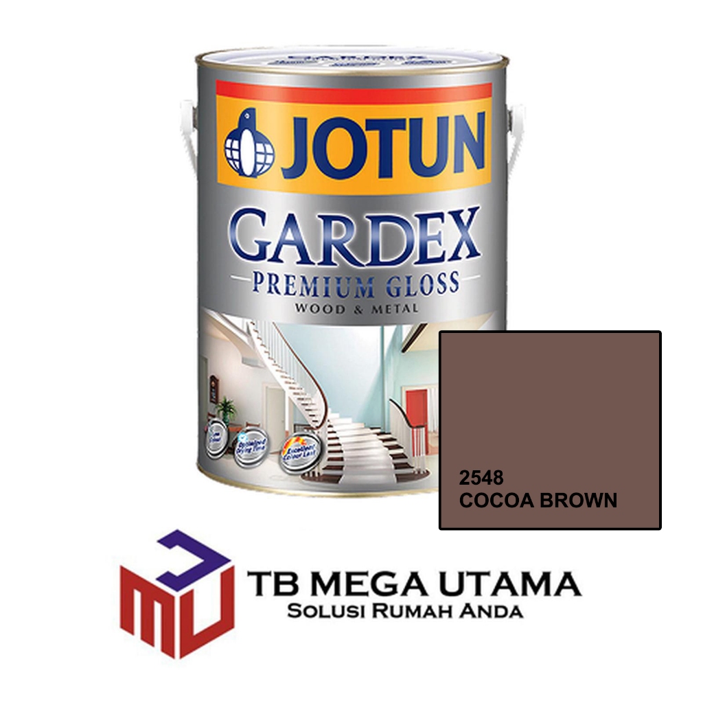Jotun Gardex Semi Gloss 2548 Cocoa Brown 5 Liter | C | Cat Kayu dan Besi