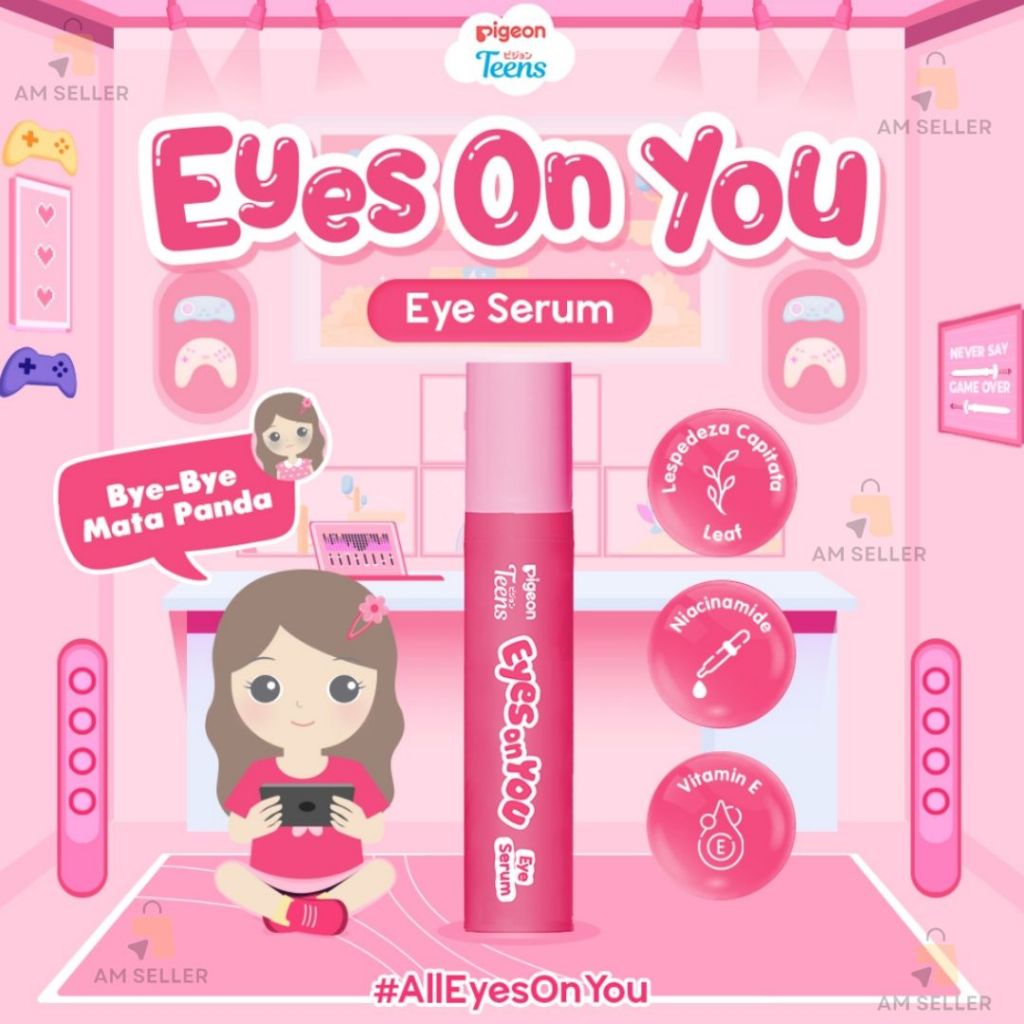 Pigeon Teens Eyes On You Eye Serum 16 ml |Skincare Remaja|Solusi Mata Panda