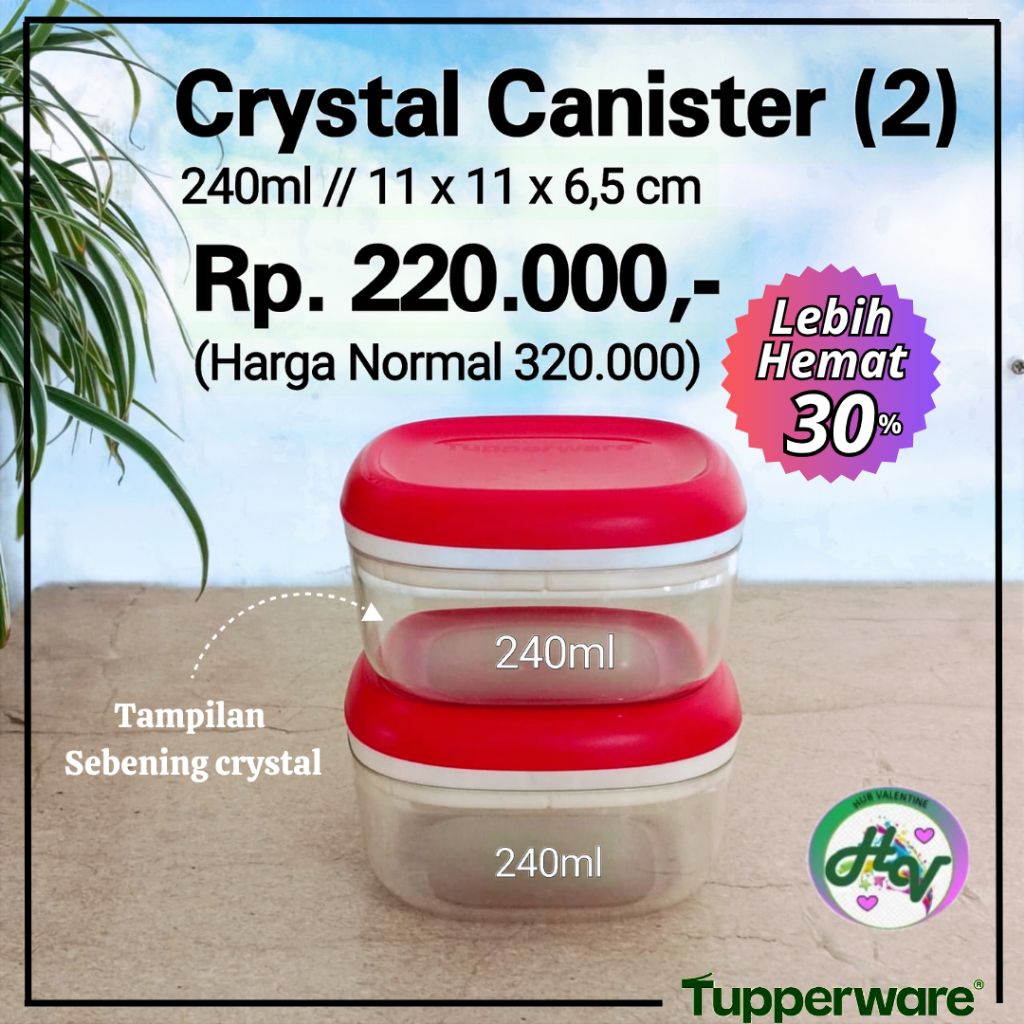 Crystal Canister (1pc) Tupperware