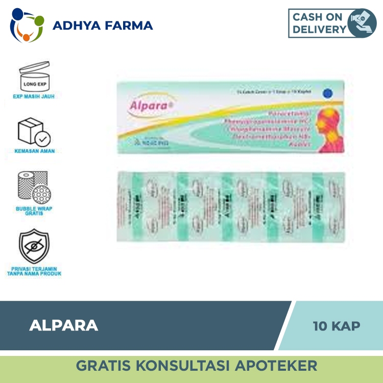 Alpara Kaplet 1 Strip 10 Kaplet - Obat Batuk dan Flu