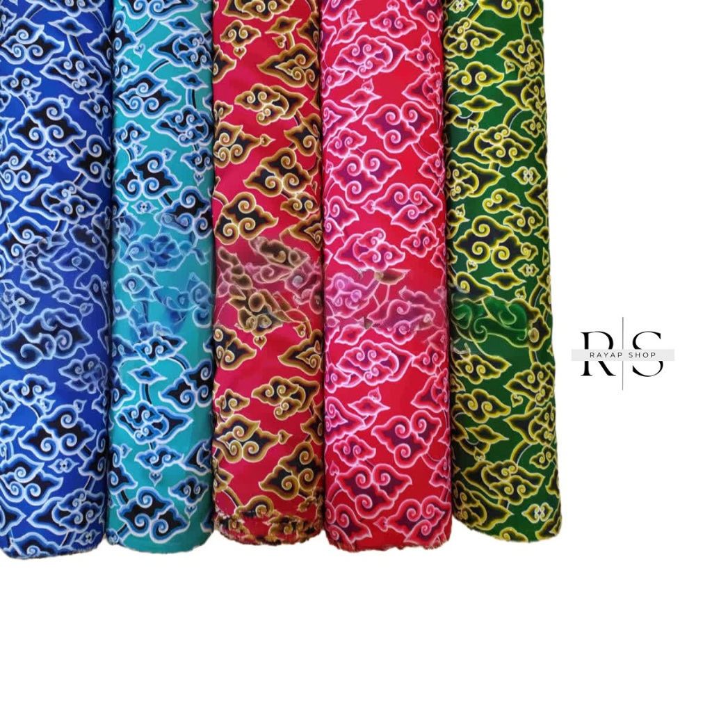 Kain Batik Mega Mendung Cirebon Bahan Premium Motif Elegan 1 Roll