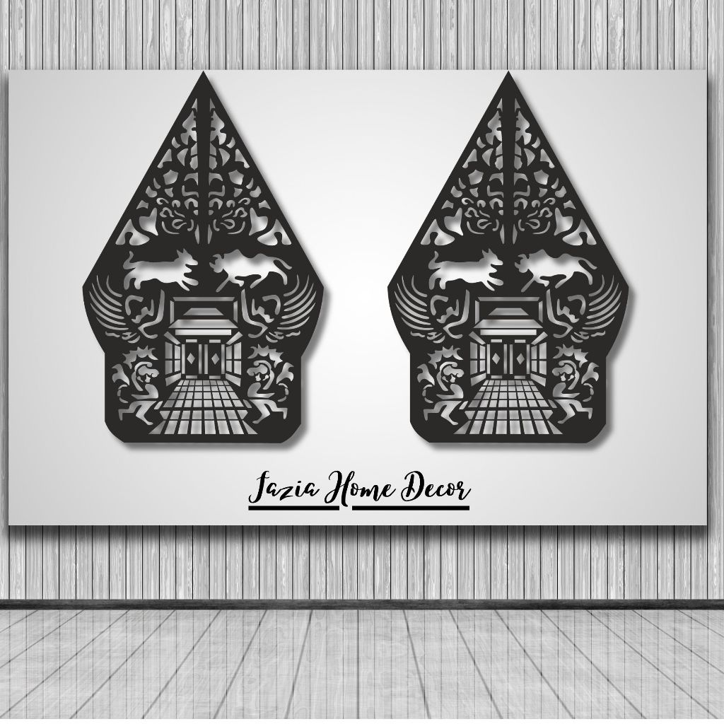 HIASAN DINDING 2 GUNUNGAN WAYANG MOTIF BARU
