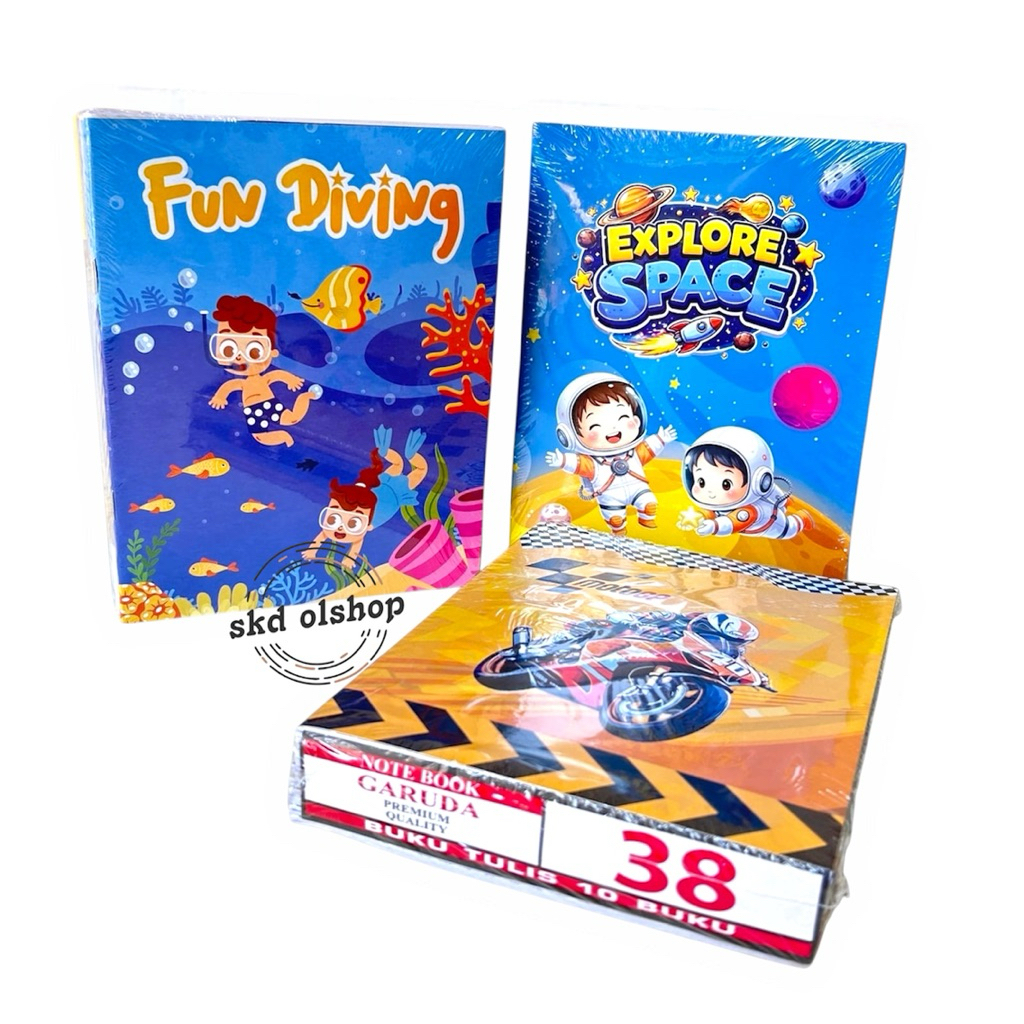 Buku Tulis 38 lembar 10 buku G M38 Buku tulis Murah Grosir