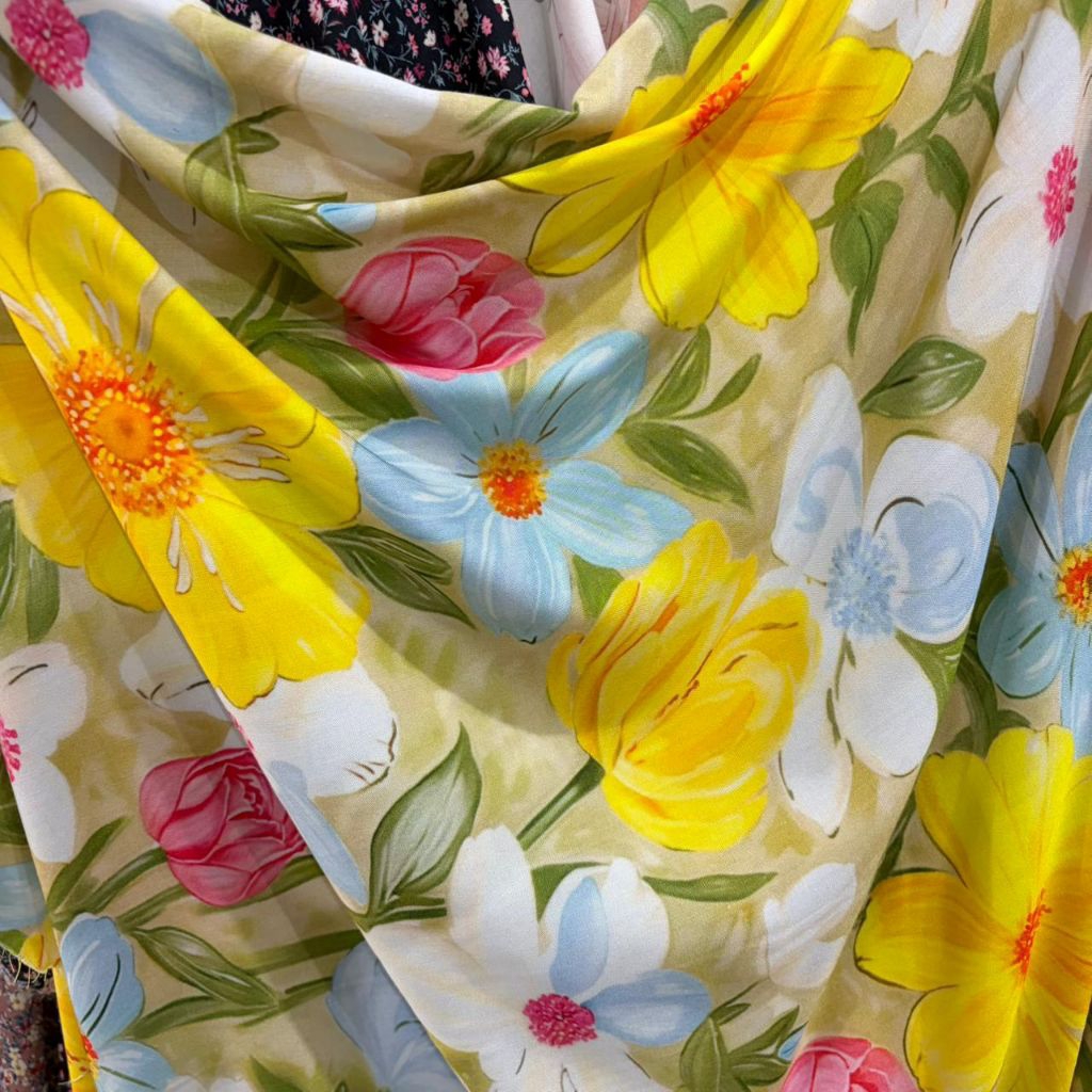 (harga/ 0,5m) kain katun rayon viskose premium motif digital print