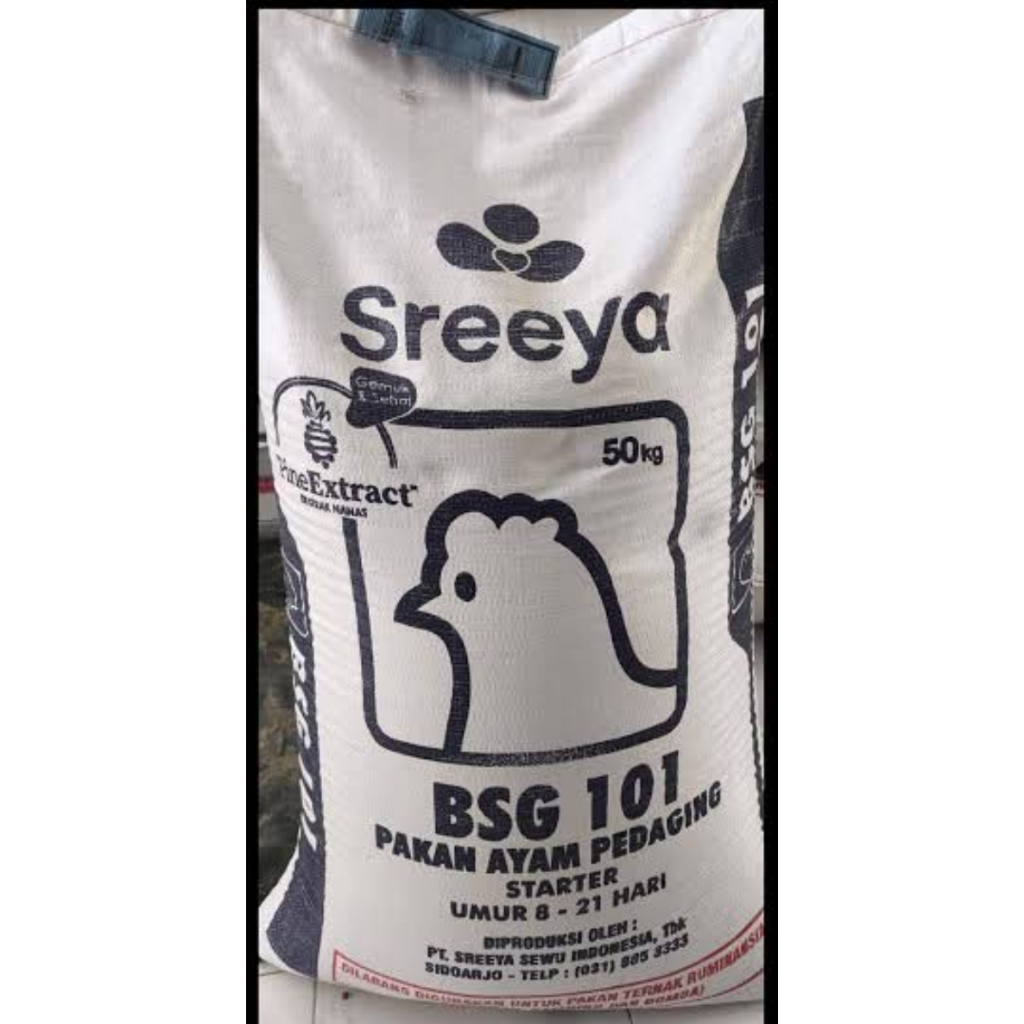 Bsg101 sreeya starter ayam pedaging pakan unggas