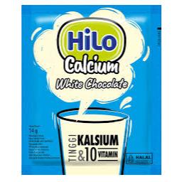 [SDW] pekanbaru/1 Renceng Hilo Calcium White Chocolate Minuman Bubuk Instan Instant Powder Drink