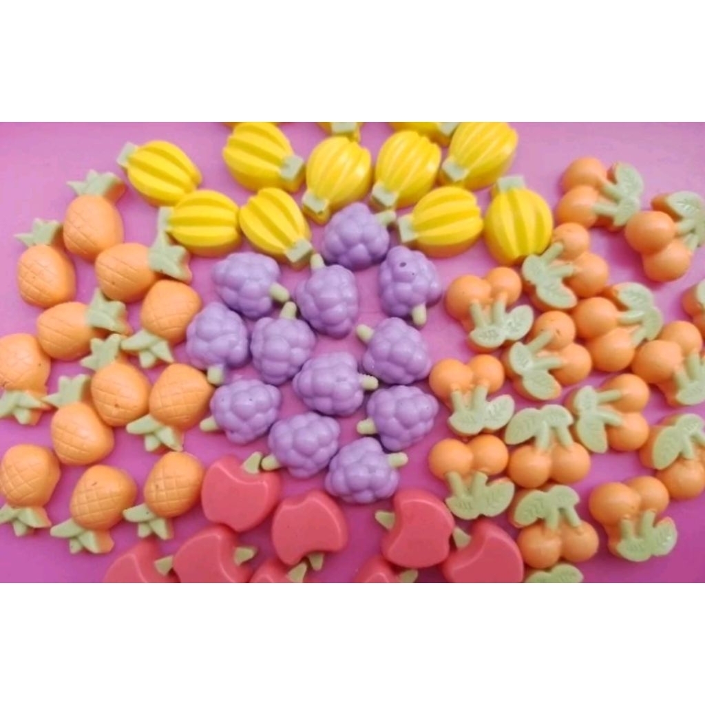 READY Coklat karakter buah mini isi 100pcs/ coklat karakter buah/ coklat premium