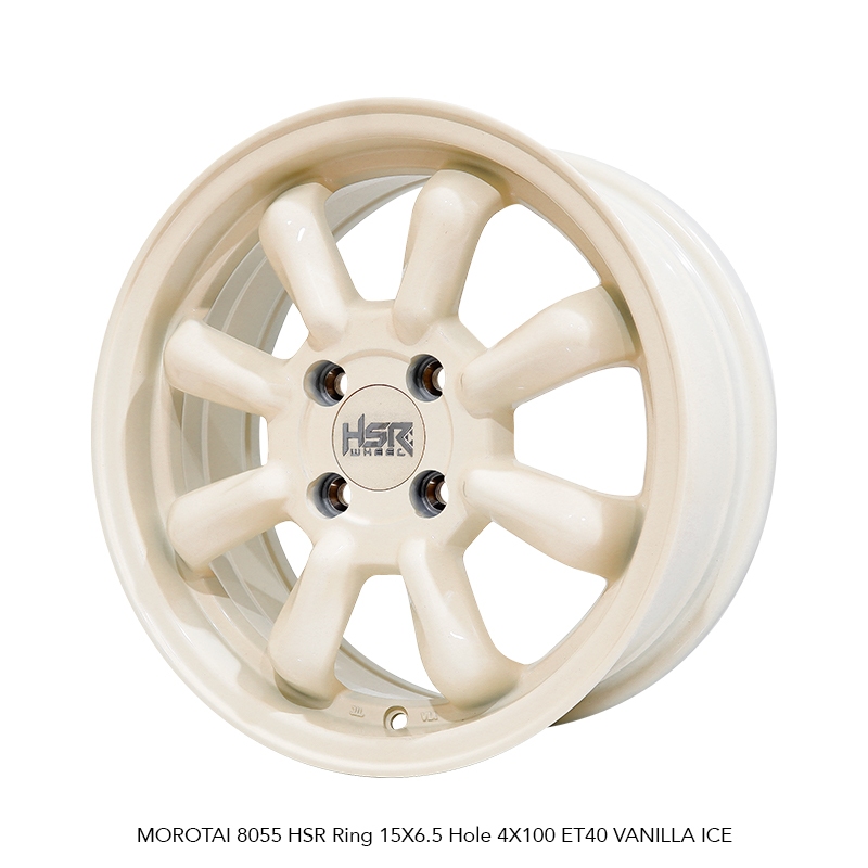 VELG MOBIL R15 HSR MOROTAI 8055 HSR R15X6,5 H4X100 ET40 VANILLA ICE (SUPER SALE) 4 PCS VELG