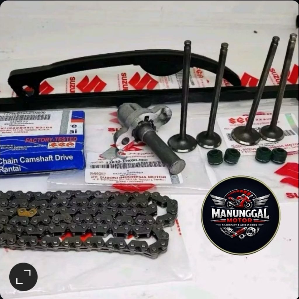 KARET TENSIONER LIDAH TENSIONER + KLEP SET PAYUNG KLEP + RANTAI KETENG + TONJOKAN KETENG STELAN TENS